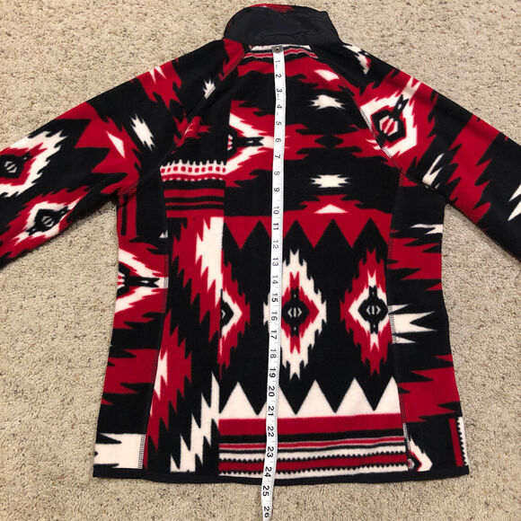 LRL Ralph Lauren Jacket Womens M Long Sleeve Full Zip Casual Fleece Aztec Z22 - Picture 9 of 10
